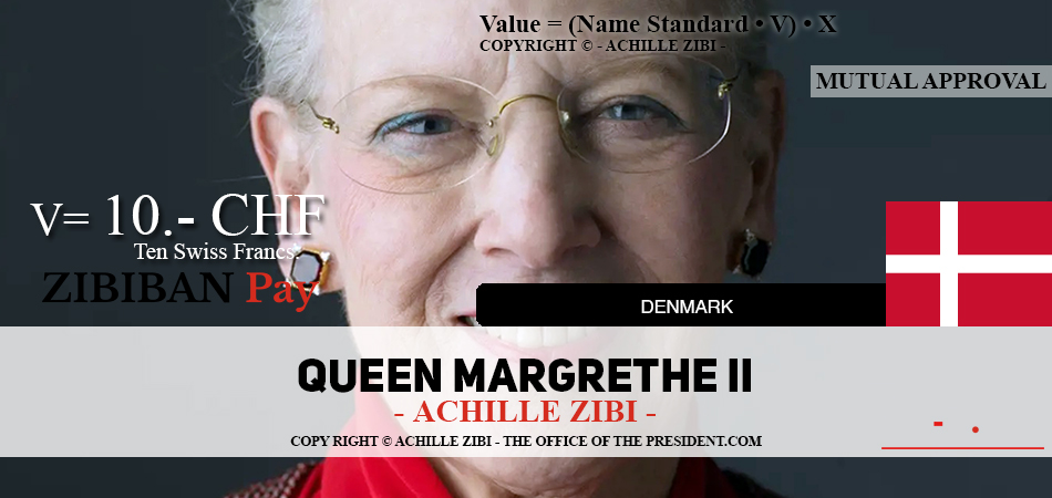 ACHILLE ZIBI - THE OFFICE OF THE PRESIDENT - QUEEN MARGRETHE II
