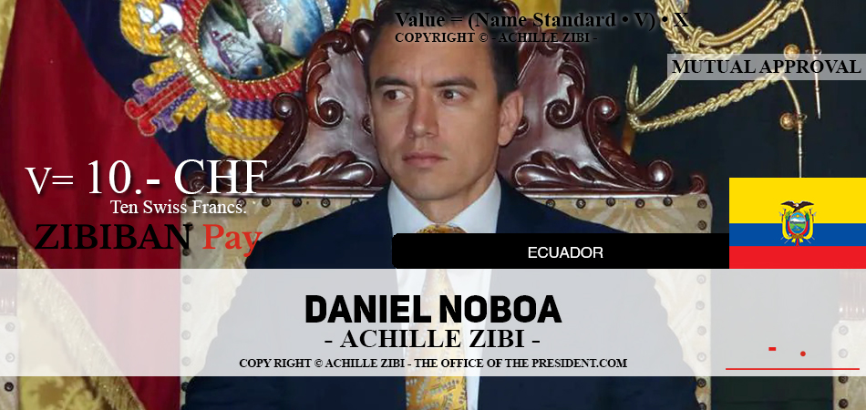 ACHILLE ZIBI - THE OFFICE OF THE PRESIDENT - DANIEL NOBOA
