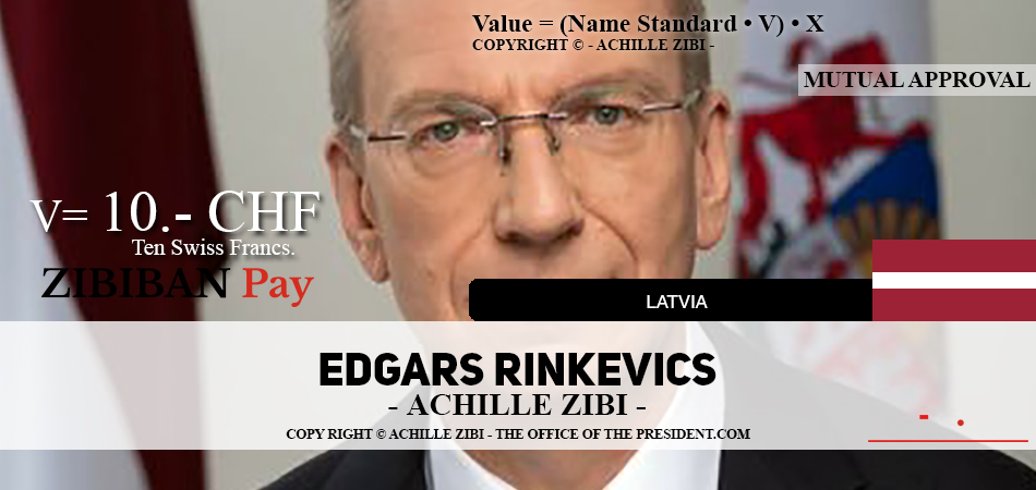 ACHILLE ZIBI - THE OFFICE OF THE PRESIDENT - EDGARS RINKEVICS