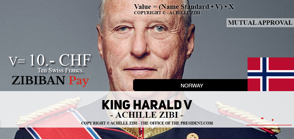 ACHILLE ZIBI - THE OFFICE OF THE PRESIDENT - KING HARALD V