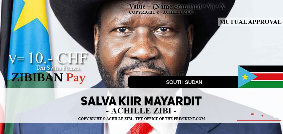 ACHILLE ZIBI - THE OFFICE OF THE PRESIDENT - SALVA KIIR MAYARDIT